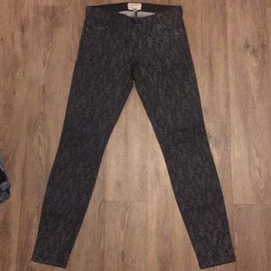 Current/Elliott Lace print jeans